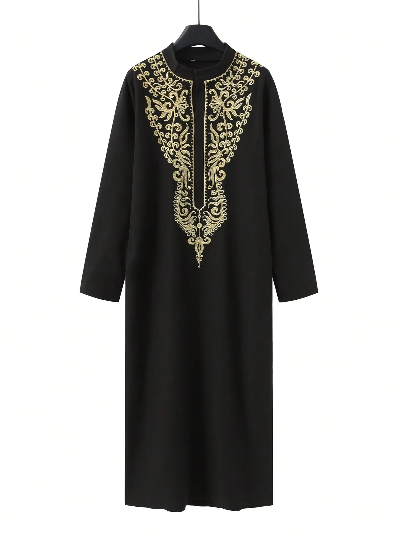 Robe traditionnelle musulmane pour homme, robe élégante et luxueuse brodée, robe islamique décontractée pour homme pour les festivals