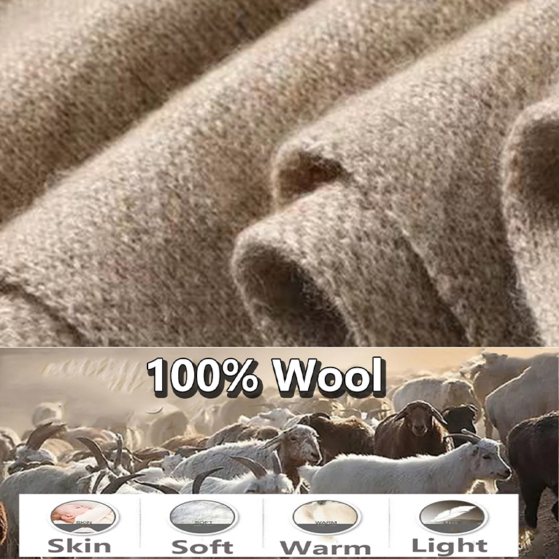 100% laine femmes tricoté châle écharpe doux chaud tricots Cardigan cape enveloppes épaule cou protéger Pashmina foulards double usage