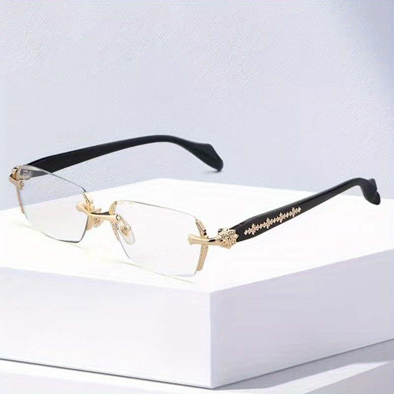 Lunettes anti-lumière bleue haute définition pour hommes, verres transparents rétro, monture complète, lunettes unisexes à la mode
