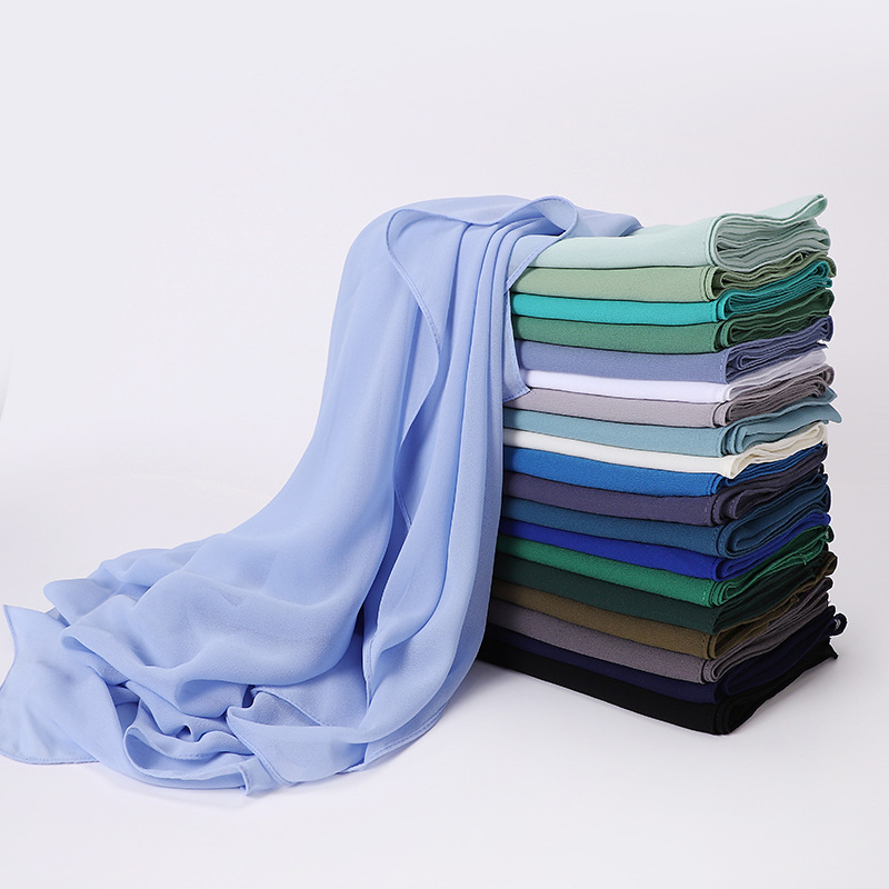 Foulard Carré en Mousseline de Soie pour Femme Musulmane, 85x85cm, Sous-Écharpe, Mode Décontractée, Hijab Document Uni