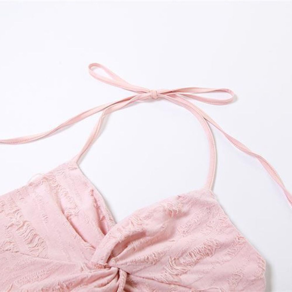 Élégant débardeur dos nu Y2K d'été, style Ins, en crochet ajouré à motif floral, pour femme, idéal pour la plage et le bord de mer