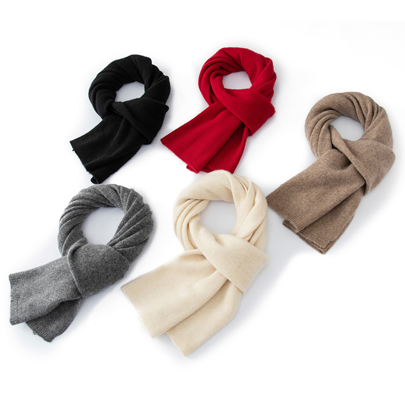 Femmes 100% pur cachemire écharpe hiver chaud doux confortable tricot longue enveloppement mode décontracté cou plus chaud temps froid accessoire