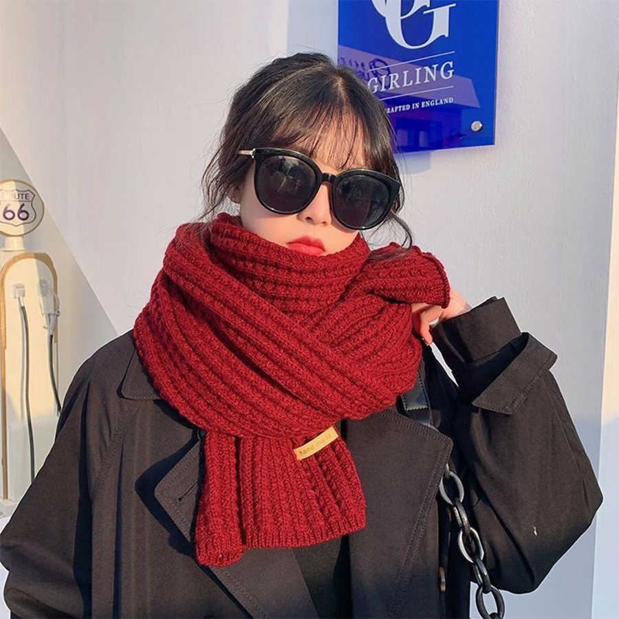 Écharpe chaude en cachemire tricoté à câble épais, foulard d'hiver Long et épais pour femmes et hommes, écharpe chaude pour voyage et bureau