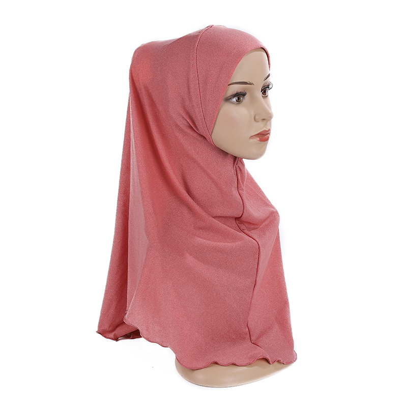 H120a Chapeaux hijab unis pour grandes filles, foulard musulman, chapeau foulard islamique, Amira, bandeau à enfiler, magnifique foulard pour fille de 10 ans