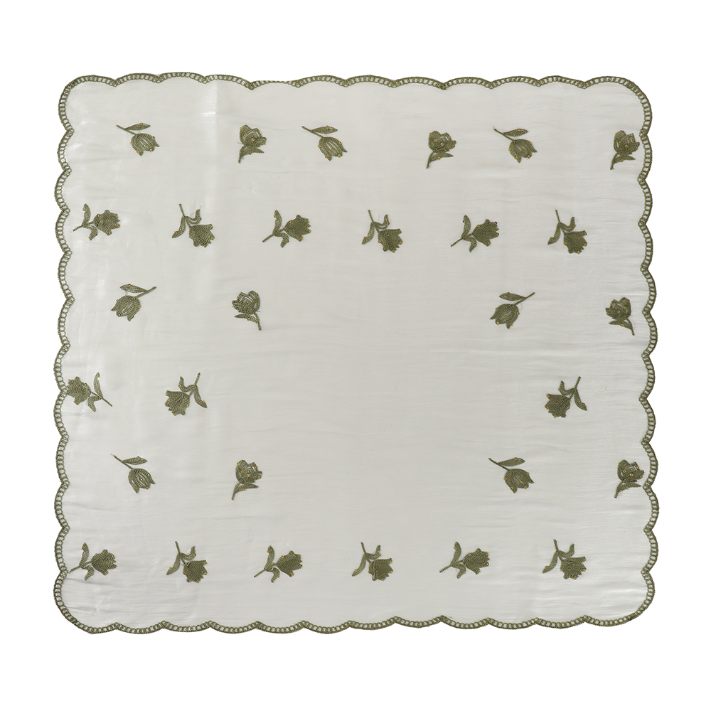 Hijab islamique brodé floral 90*90cm pour femmes, foulard léger en tissu froissé uni, hijab scintillant