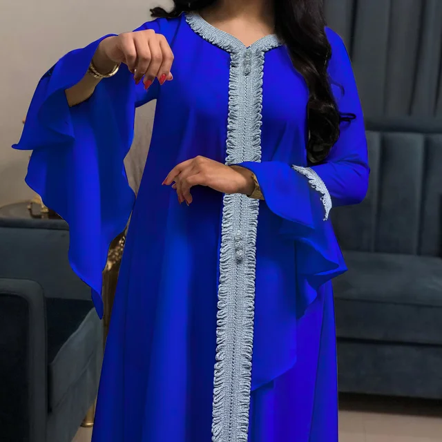 Jalabiya-Robe caftan arabe pour femmes, Dubaï, Turquie, Abaya, Broderie, Djellaba adt, Mode musulmane, Vêtements islamiques blancs