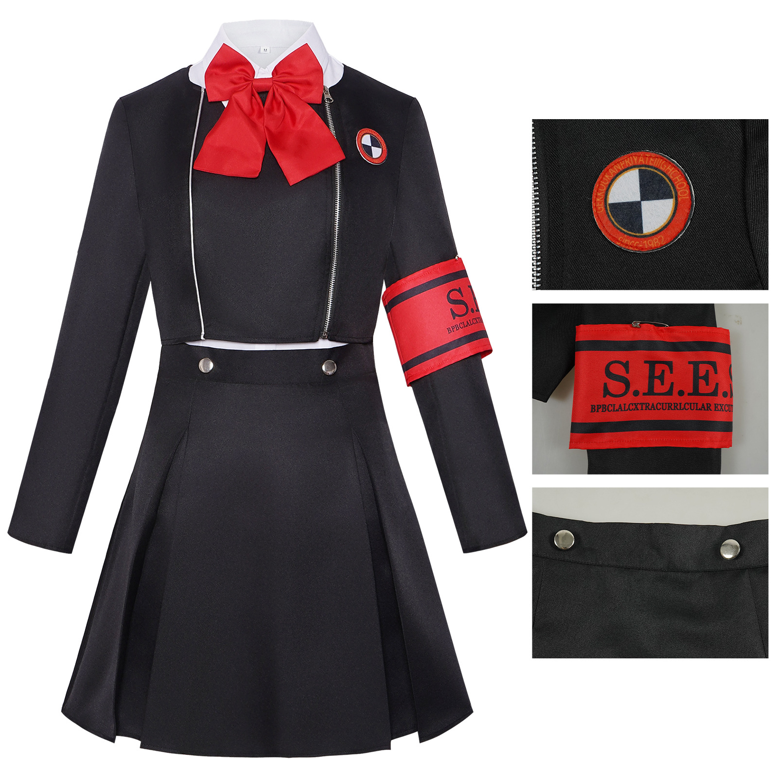 Costume de cosplay Aigis Yuuki Makoto, uniforme du lycée Gekkoukan de Persona 3, tenue d'anime SEES