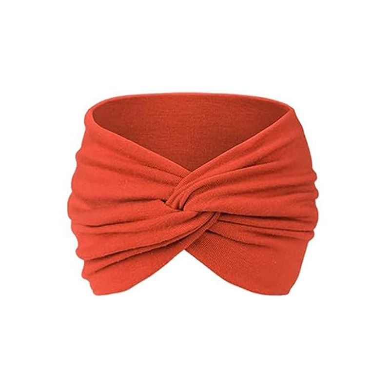 Bandeau élastique pour le fitness, bandeau à bord large pour le yoga, bandeau absorbant la sueur, foulard à la mode, bandeau cravate