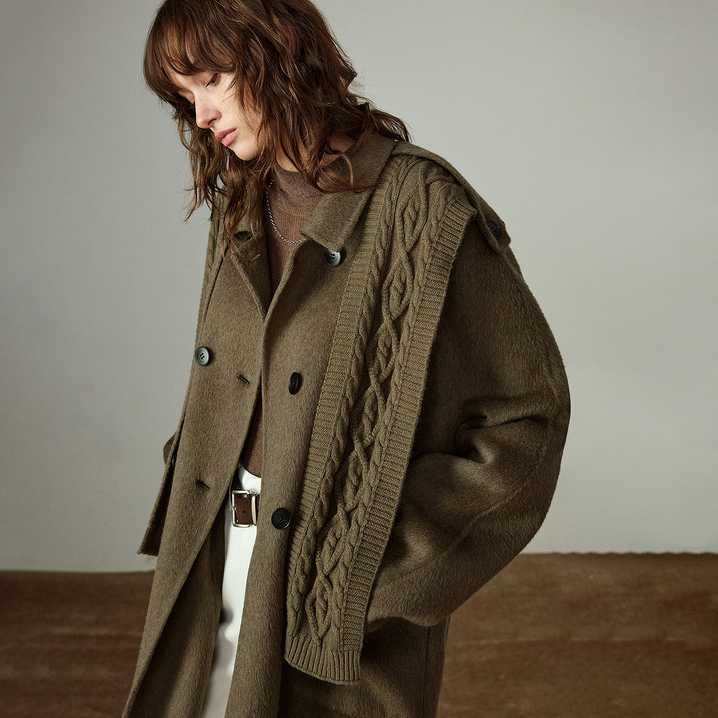 TOYOUTH femmes tricoté écharpe 2025 hiver nouvelle atmosphère de Style coréen à la mode superposition chaud cou plus chaud châle