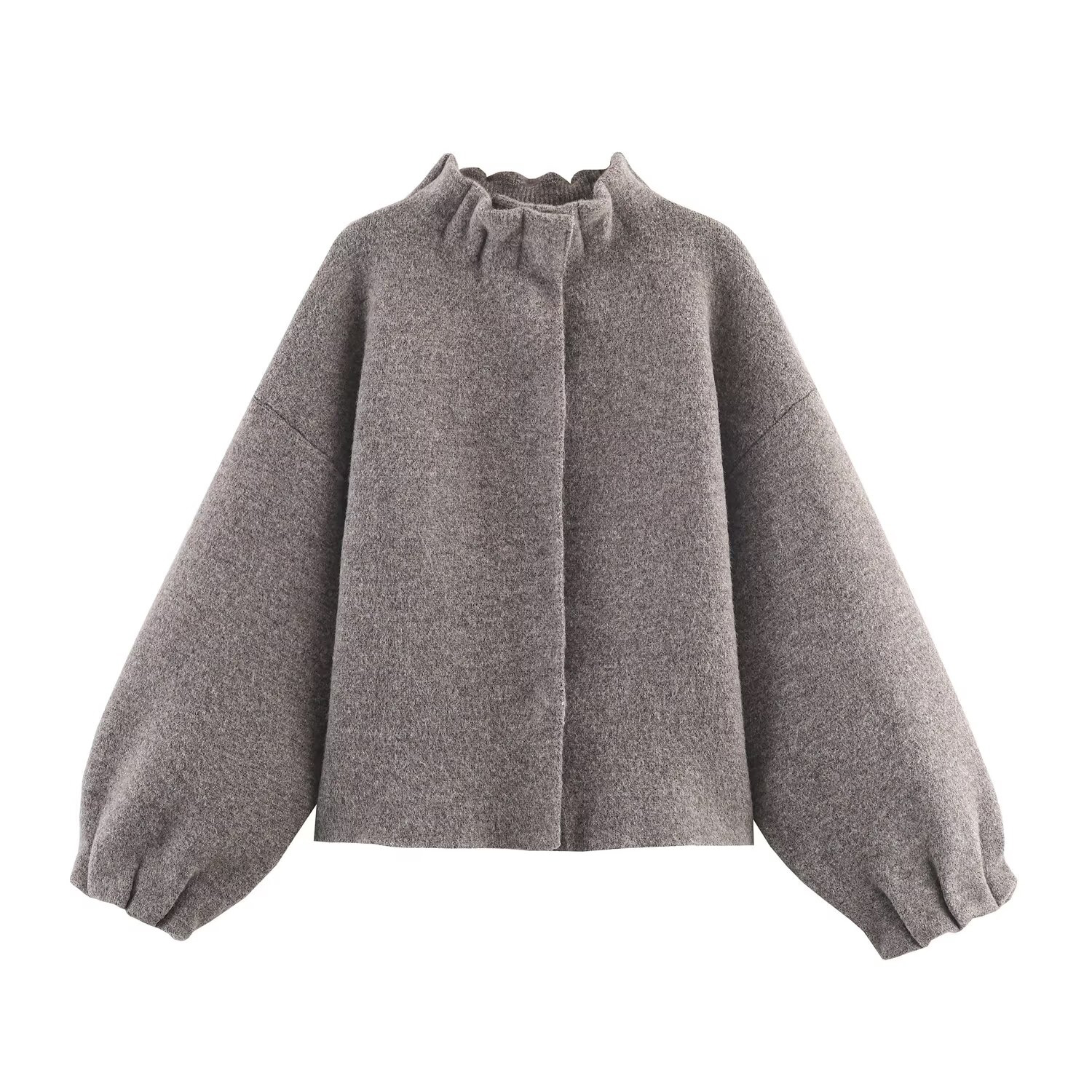 Veste courte tricotée polyvalente pour femme, vêtement ample et amincissant, demi-jupe, nouvelle mode automne et hiver 2025