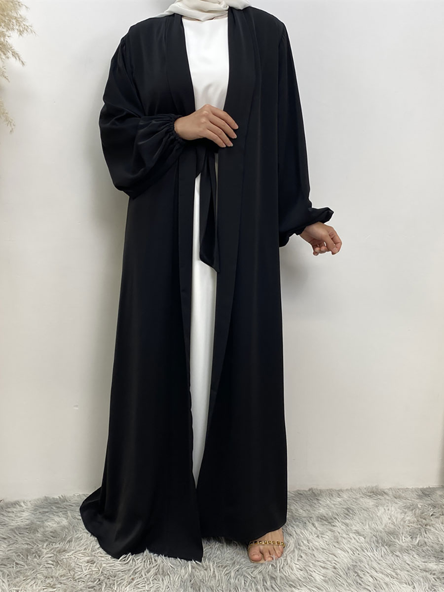 Eid Ramadan ouvert Abaya dubaï luxe turquie Abayas pour femmes Robe de mode musulmane caftan islamique Kimono Femme Robe musulmane