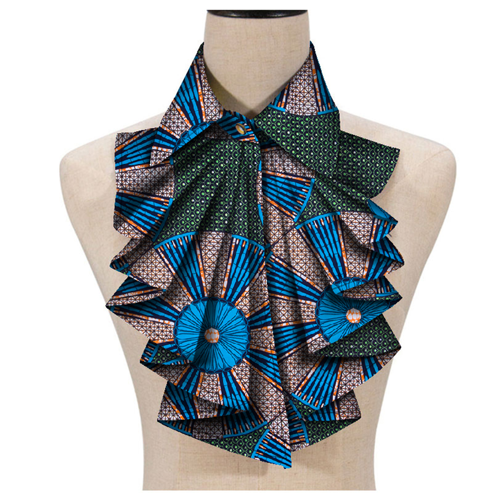 Nouvelle mode imprimé africain Ankara cravate pour femmes Triangle Ankara tissu cravate afrique cravate WYA027