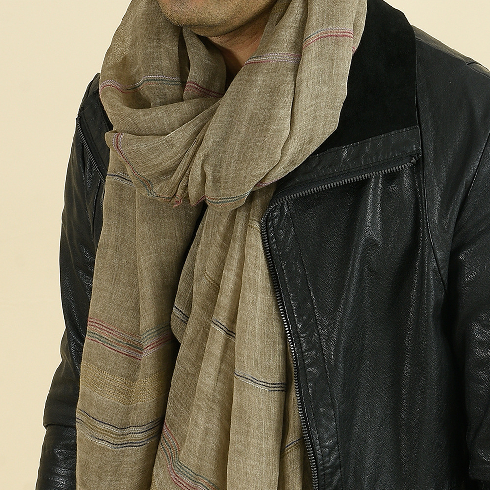 2019 nouveauté unisexe Style hiver écharpe coton et lin couleur unie longues femmes foulards châle mode hommes écharpe