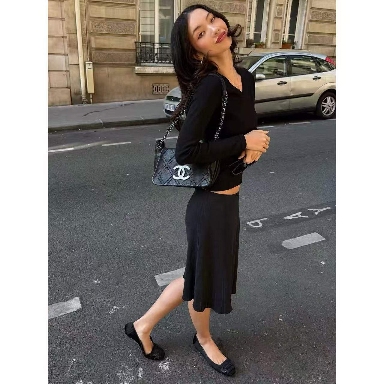 COUCOU La jupe slip noire et blanche