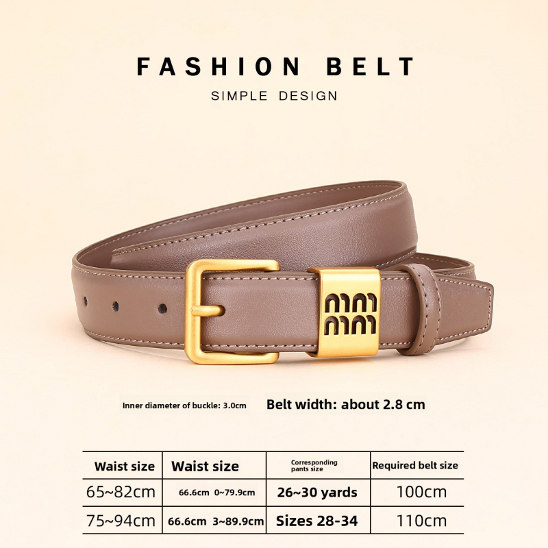Ceinture en cuir pour femme, ceinture décorative polyvalente, design élégant pour jeans, ceinture tendance et à la mode