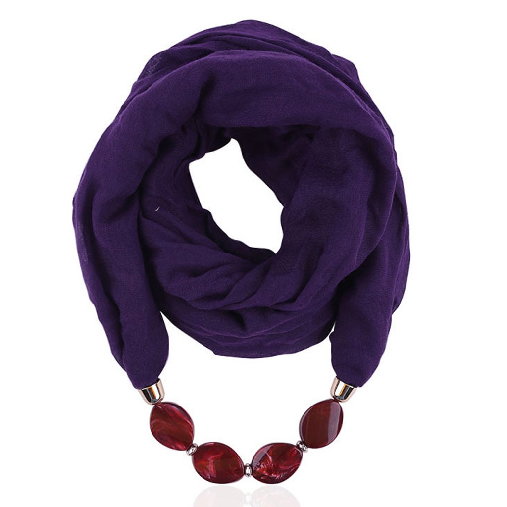 Femmes coton lin collier pendentif écharpe Style ethnique doux collier écharpe créateur de mode écharpe ethnique bijoux collier écharpe