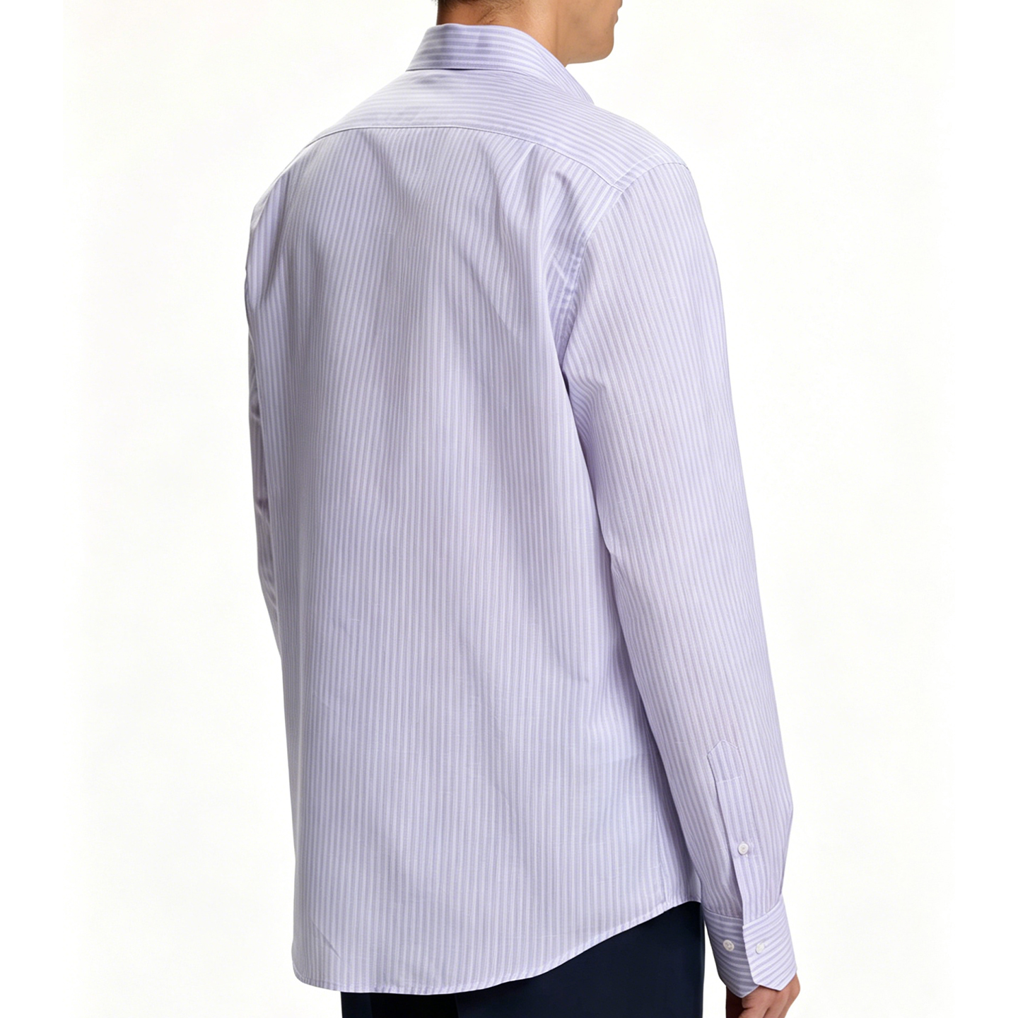 Chemise à manches longues pour homme CH - Style business décontracté - Avec logo de marque brodé - Convient pour le port quotidien au bureau