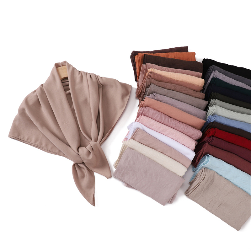 Ramadan plaine carré 90Cm Viscose Hijab écharpe femmes solide musulman foulard Wrap châles Musulman bandeau islamique Turban Sjaal