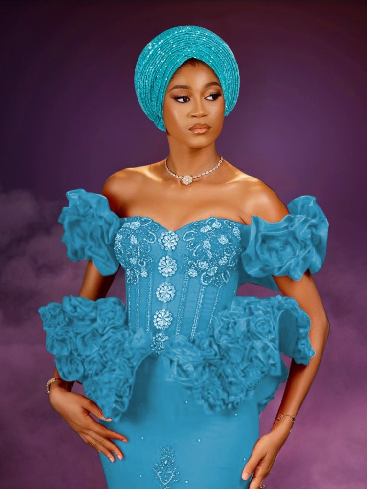Geles de mariage nigérian, couvre-chef africain, Turbans Auto Gele pour femmes, tissu Aso Oke, couvre-chef musulman, couvre-chef féminin