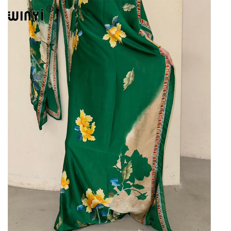 WINYI robe traditionnelle africaine musulmane pour femme abaya dubaï caftan de luxe robe de soirée élégante robe Maxi longueur couvertures de plage
