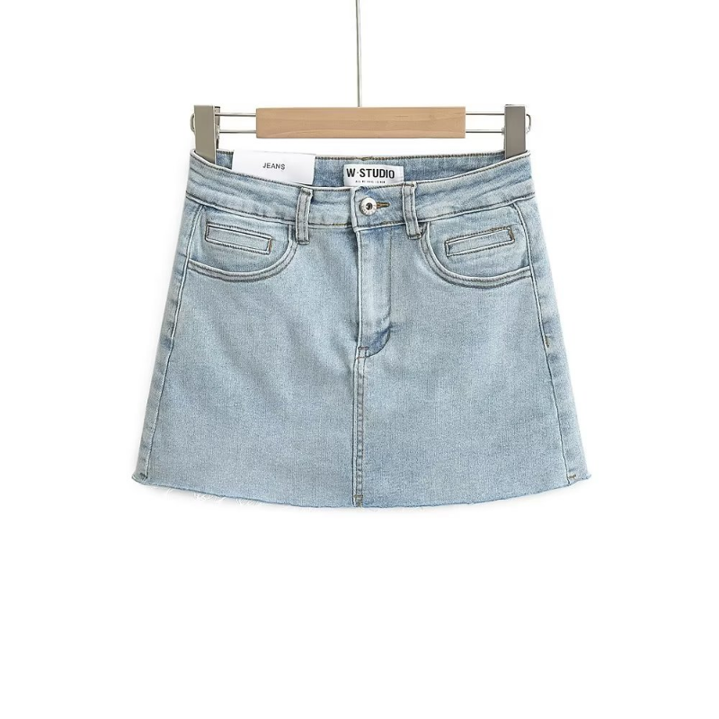 Mini jupe en jean avec poches Y2k, Streetwear, Sexy, taille haute, Vintage, Coquette, short, jupe pour femmes, été 2023