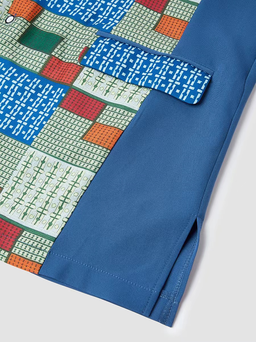 Ensemble caftan africain pour hommes, chemisier et pantalon à manches longues et col rond, costume 2 pièces élégant pour fête de mariage musulmane