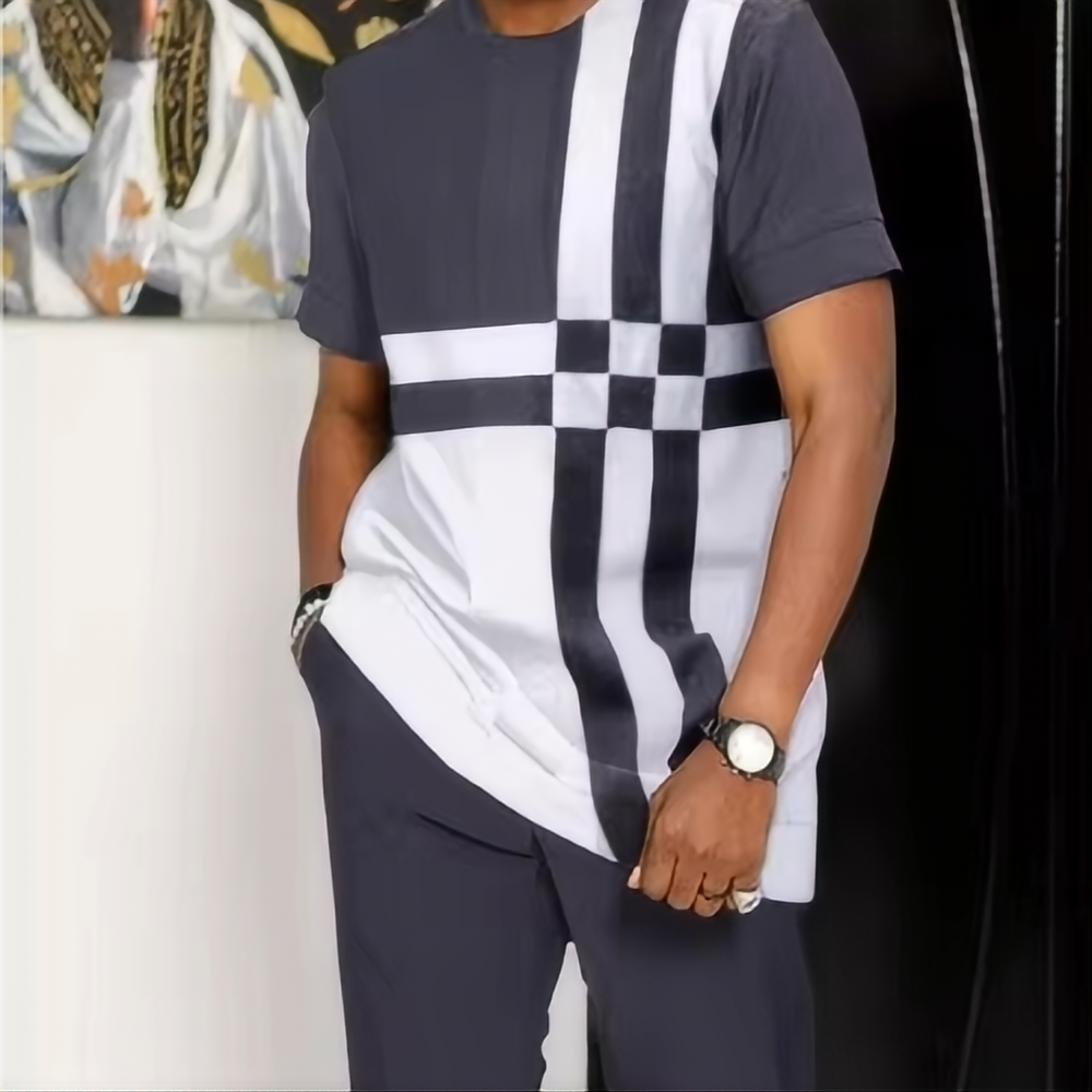 Ensemble de sport imprimé 3D pour hommes, t-shirt à manches courtes, pantalon décontracté, course lente, vêtements d'été, mode, nouveau, 2 pièces