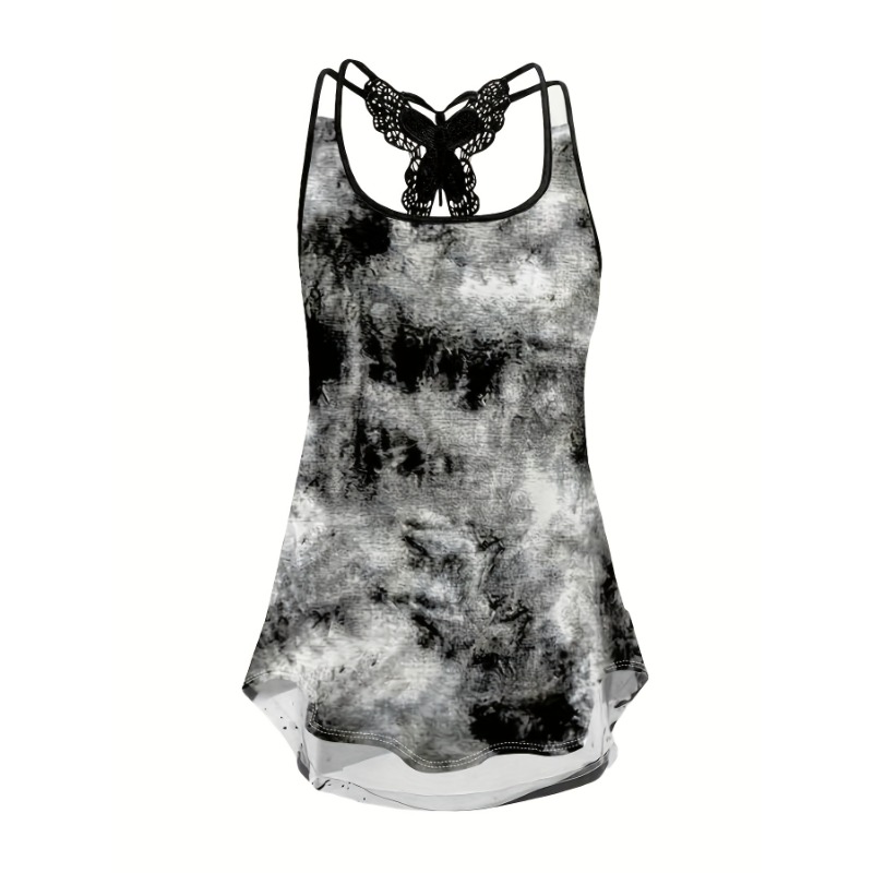 Débardeur imprimé grande taille 1XL-5XL, chemise à bretelles Sexy, dos nu, mode femme, Streetwear, Camis élastiques