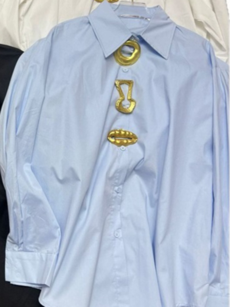 Chemisier à col rabattu pour femme, manches longues, coupe ample, polyvalent, 2026, Blusas Mujer De Moda Chic, Blouses coréennes décoratives