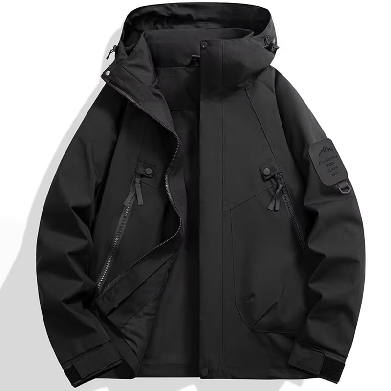 Veste à capuche pour hommes, imperméable, confortable, à la mode, pour cyclisme, escalade, alpinisme, coupe-vent, printemps automne
