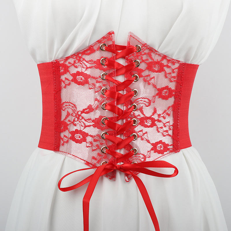 Ceinture Corset à lacets pour femmes, ceinture à la mode, Style rétro pour dames, adaptée aux vêtements décontractés et aux Occasions spéciales