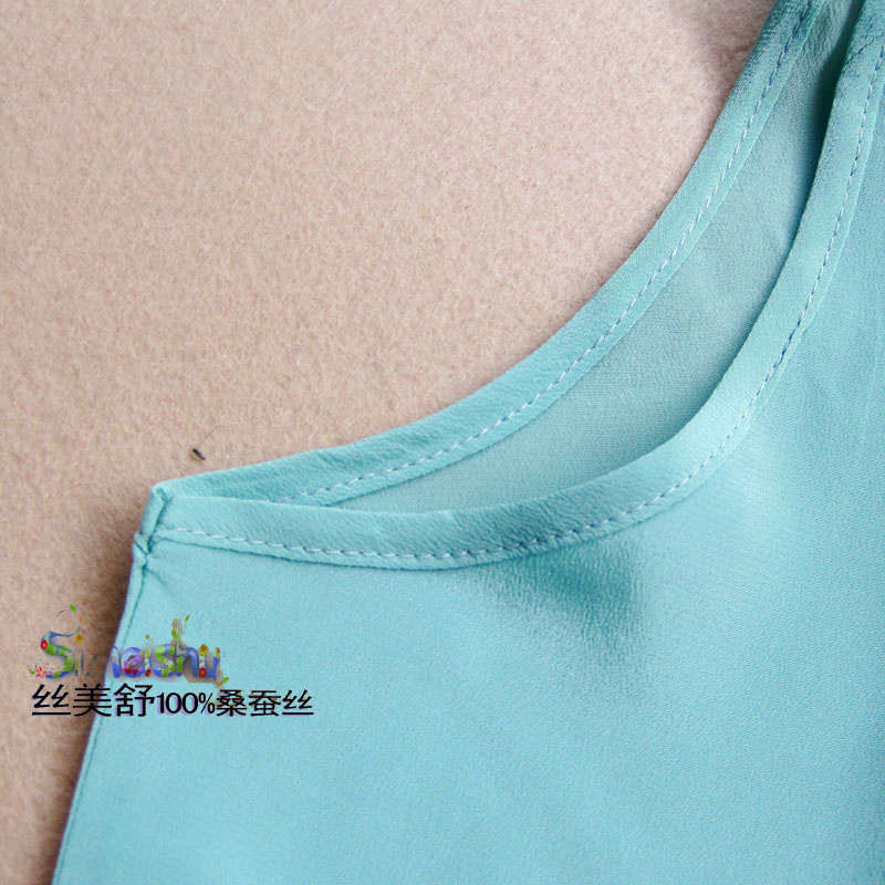 Gilet en soie polyvalent, 100% soie de mûrier, monochromatique, couleur bonbon, tannissement, nouveau