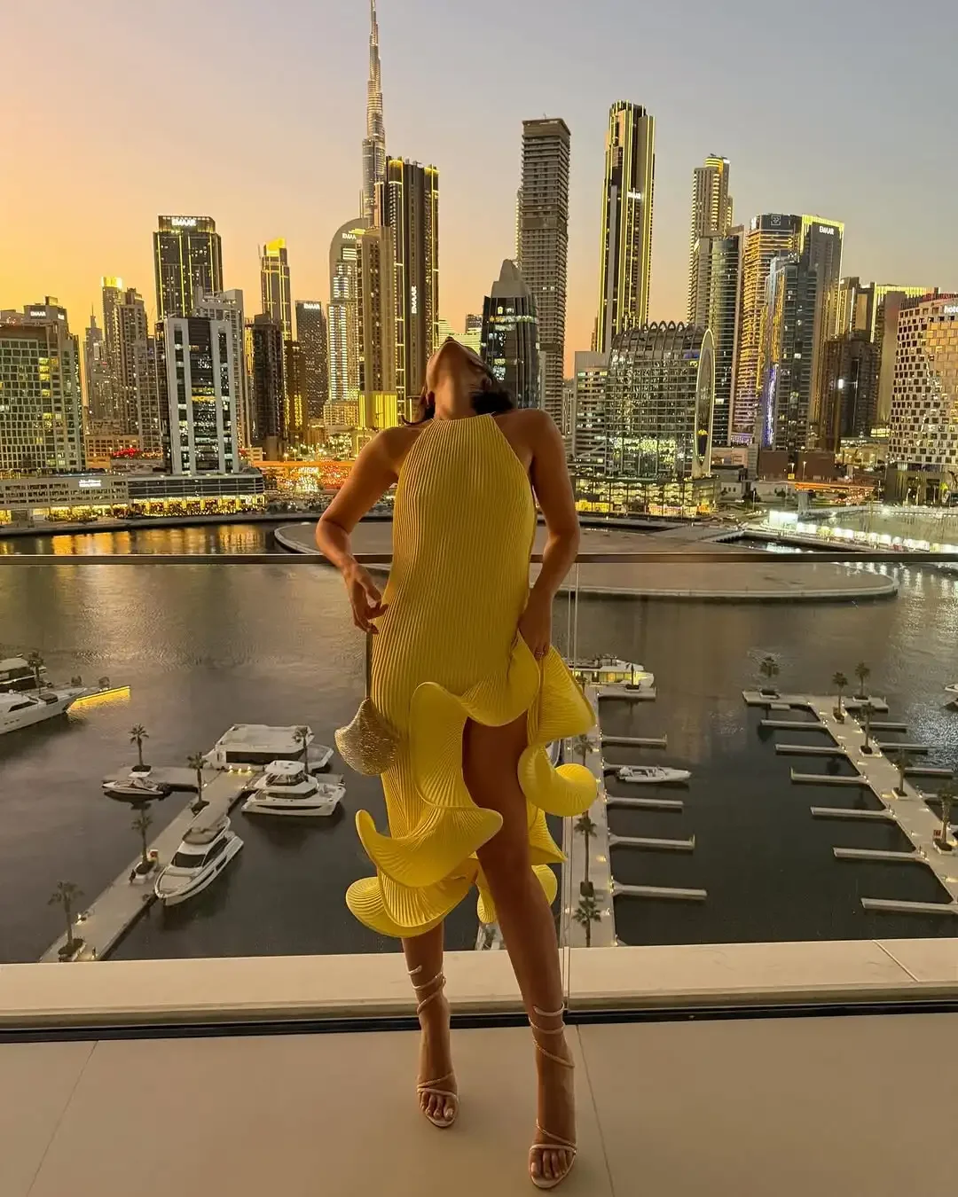 Robe Midi Élégante Sexy à Col Halter, Volants, Plis et Fente, Robes de Soirée, Jaune, Rose, Bleu, Nouveauté Été, Cocktail, Vacances