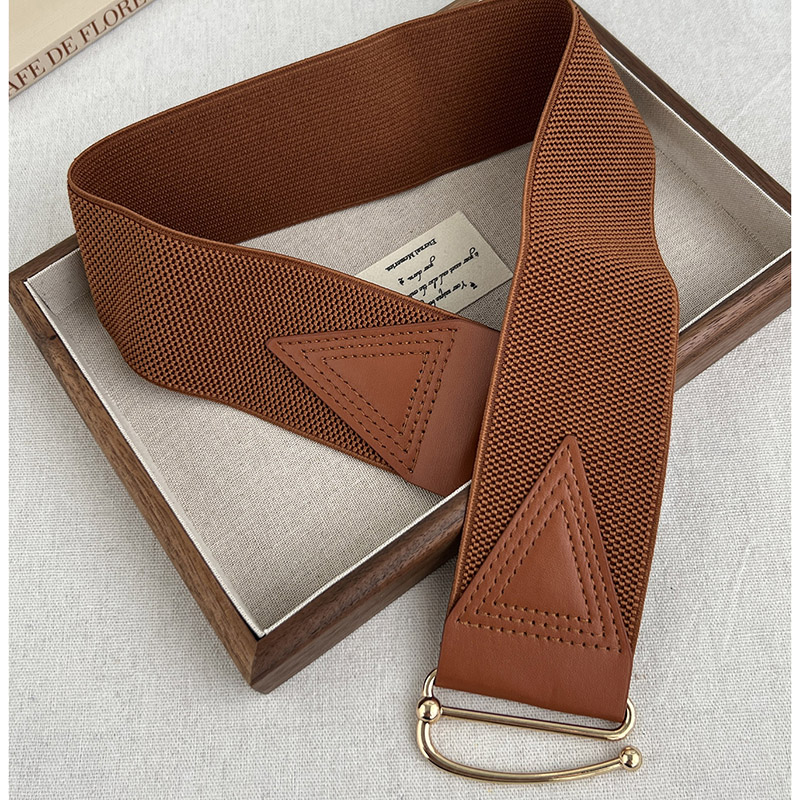 Ceinture avec ceinture élastique pour femmes, jupe décorative simple, manteau élastique polyvalent, assorti à la mode, robe, ceinture large