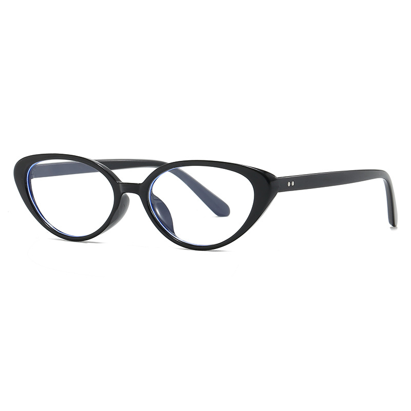 Monture de lunettes œil de chat vintage légère petite monture anti-lumière bleue lunettes sans ordonnance pour femmes lunettes de mode
