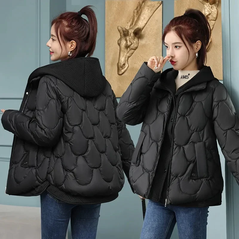 Hiver femmes veste Parkas manteau 2024 nouveau épais chaud rembourré manteau femme hiver vêtements d'extérieur veste ample Parkas vêtements de neige vêtements d'extérieur