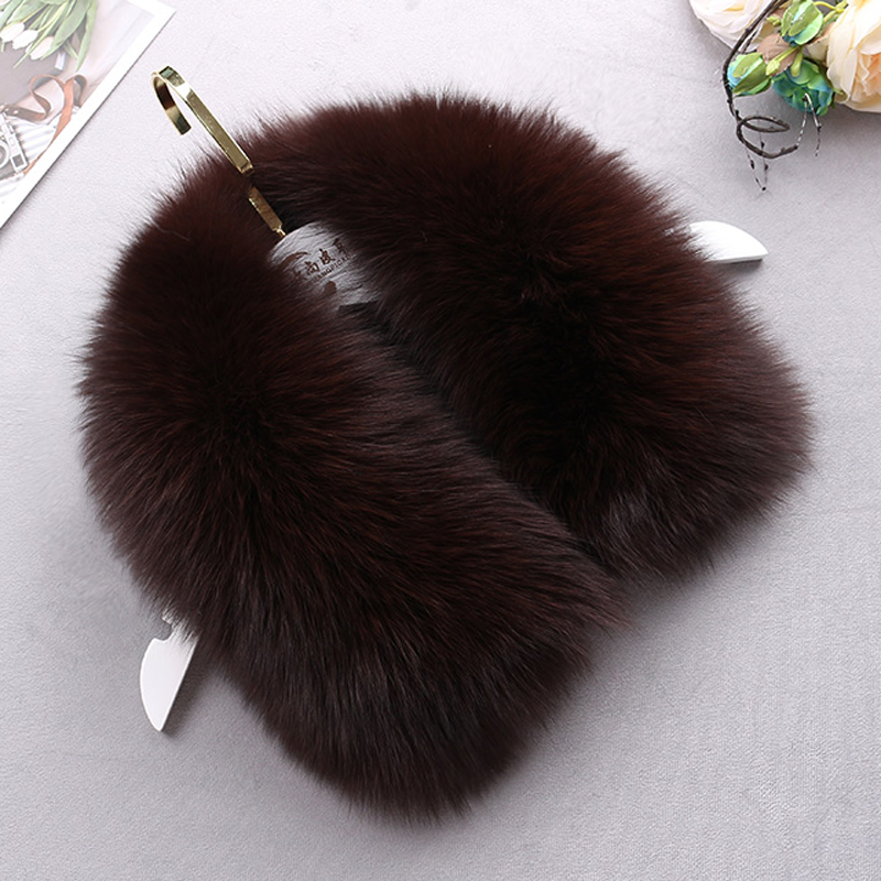 Col en fourrure de renard véritable pour l'hiver, col en fourrure naturelle, écharpe en fourrure de renard authentique, châle, accessoire de col de manteau pour femme, écharpes chaudes et tendance