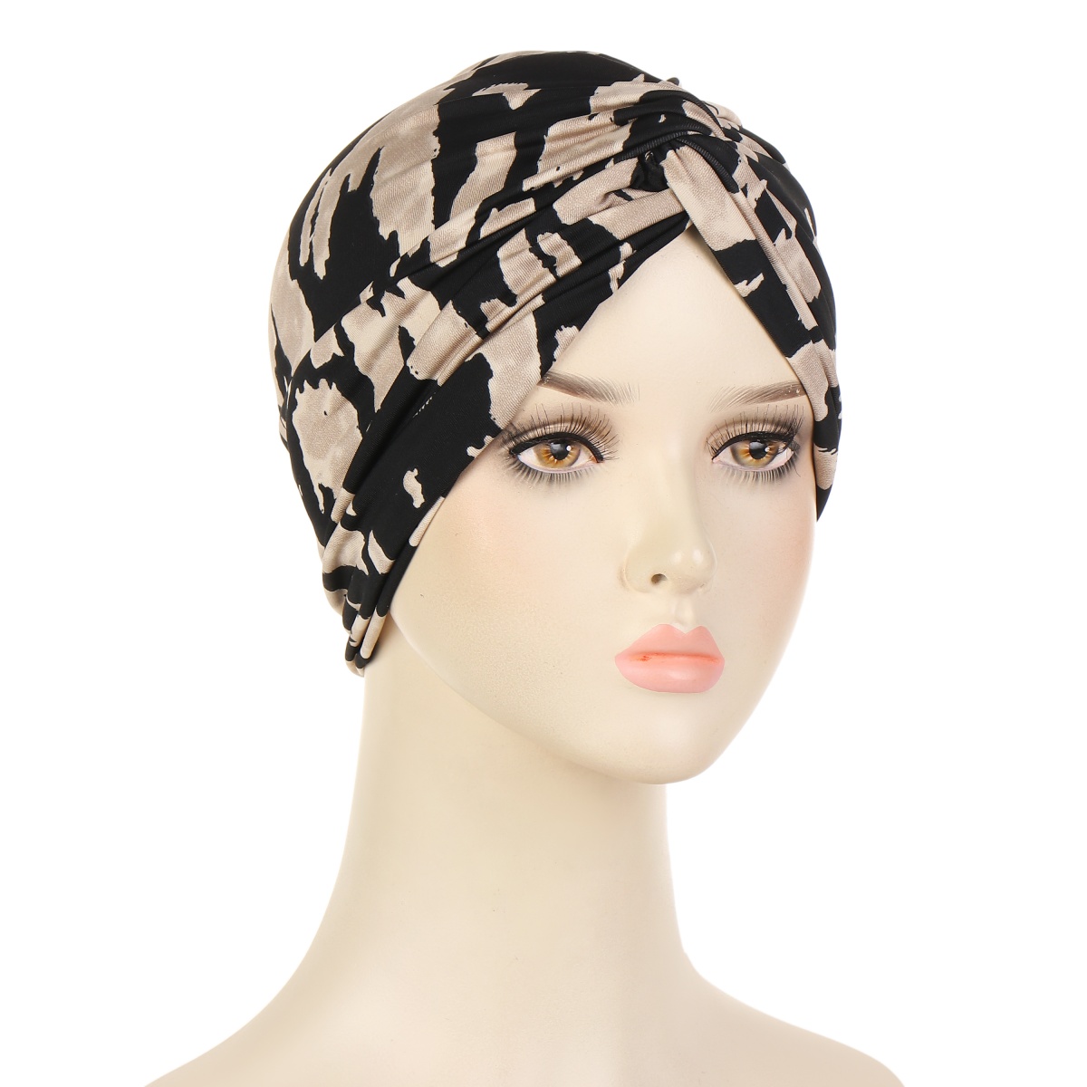 Hijabs intérieurs musulmans colorés et élastiques pour femmes, casquette Turban instantanée islamique pour dames, imprimé bohémien à rayures