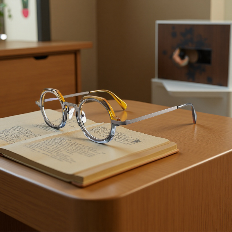 Lunettes de Style rétro Steampunk pour hommes et femmes, Design créatif de lunettes optiques avec monture en acétate polygonal et verres transparents