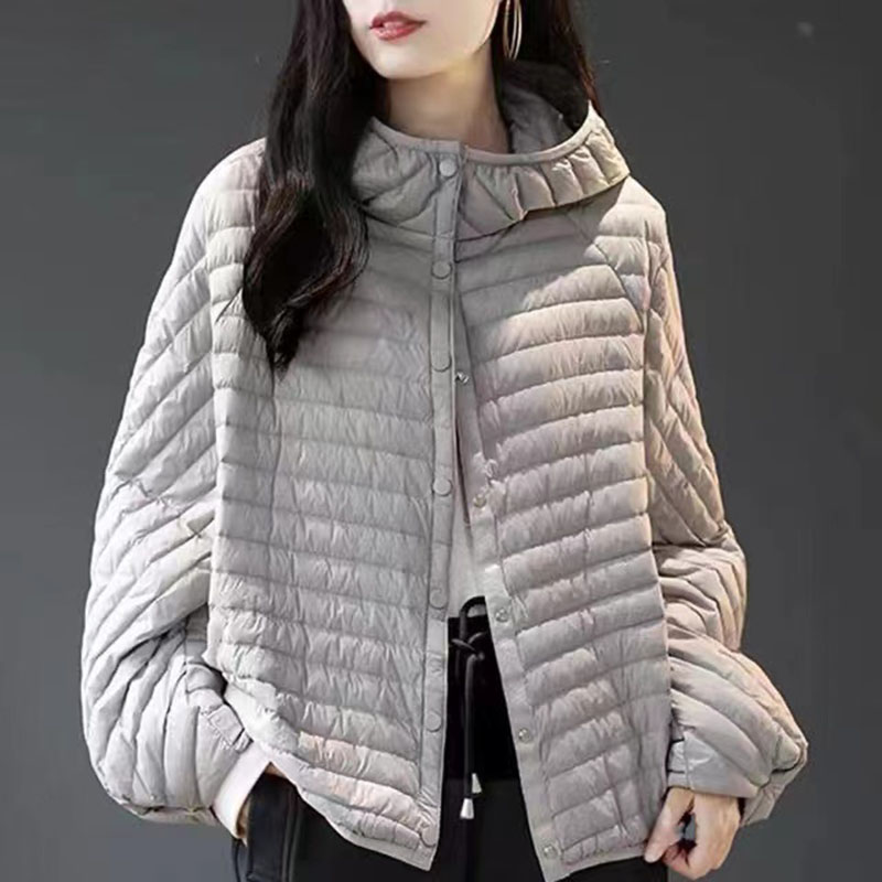 Nouvelle Veste Automne-Hiver 2026 pour Femme – Manteau Léger à Capuche en Coton Rembourré, Parka Décontractée et Chaude pour Femme