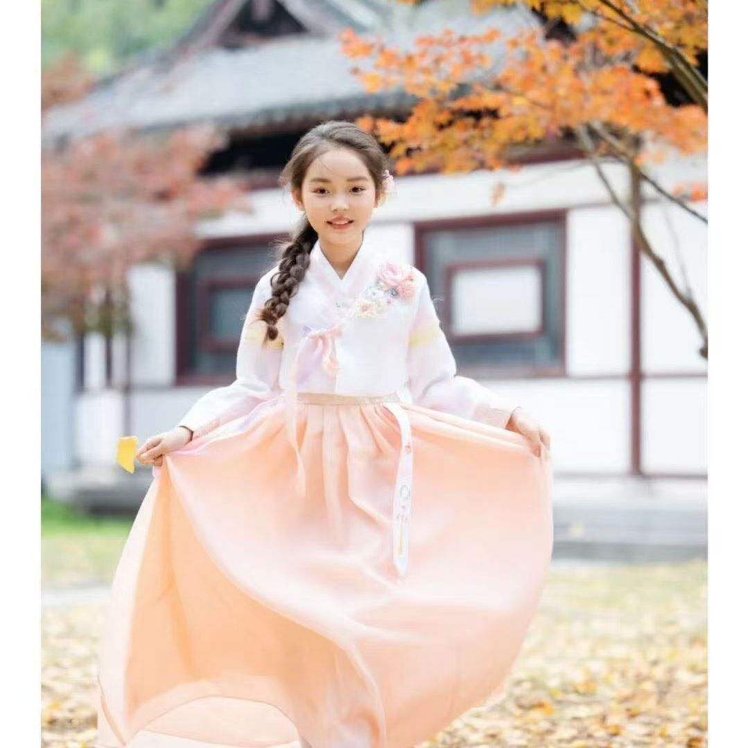 Costume traditionnel coréen, nouveau Costume ethnique, Hanbok coréen pour filles, robe de princesse féminine