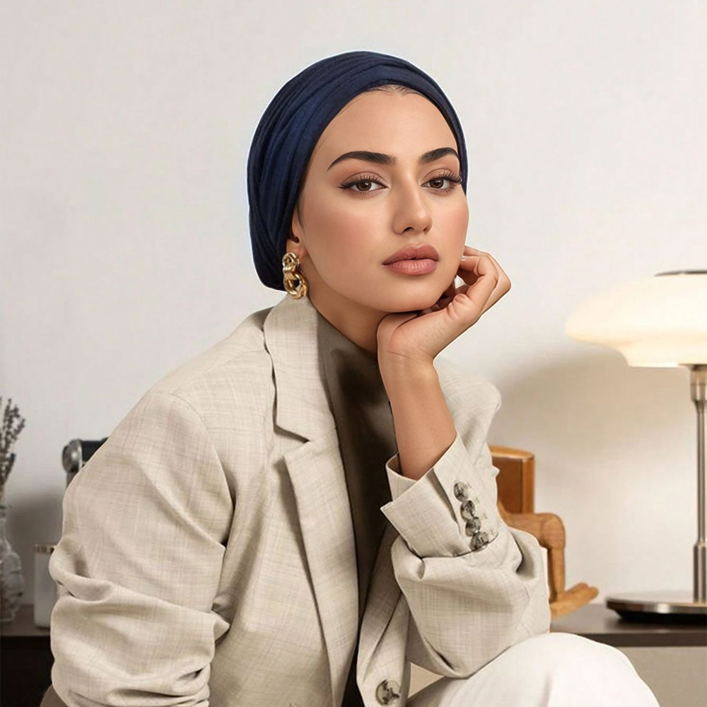 Maillot Modal Premium Hijab instantané pour femme musulman sous-écharpe casquettes coton extensible Turban casquette islamique sous-écharpe Bonnet bandeau