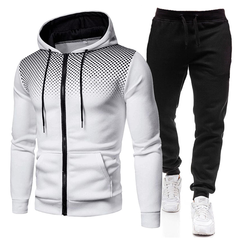 Ensemble pour hommes sweats à capuche et pantalons de survêtement tenue décontracté en plein air polaire sport Jogging pull costume mâle salle de sport vêtements de créateur hommes survêtement