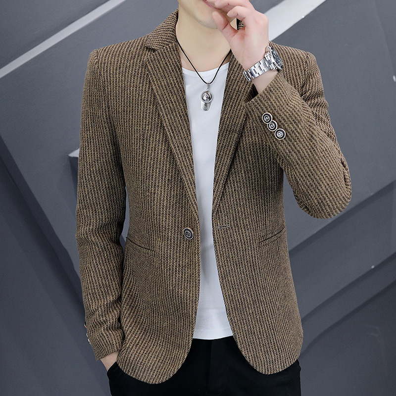 Manteau de costume homme 2026 – Nouvelle version coréenne pour jeune homme, coupe ajustée, élégant et décontracté, tendance printemps-automne, tout-en-un