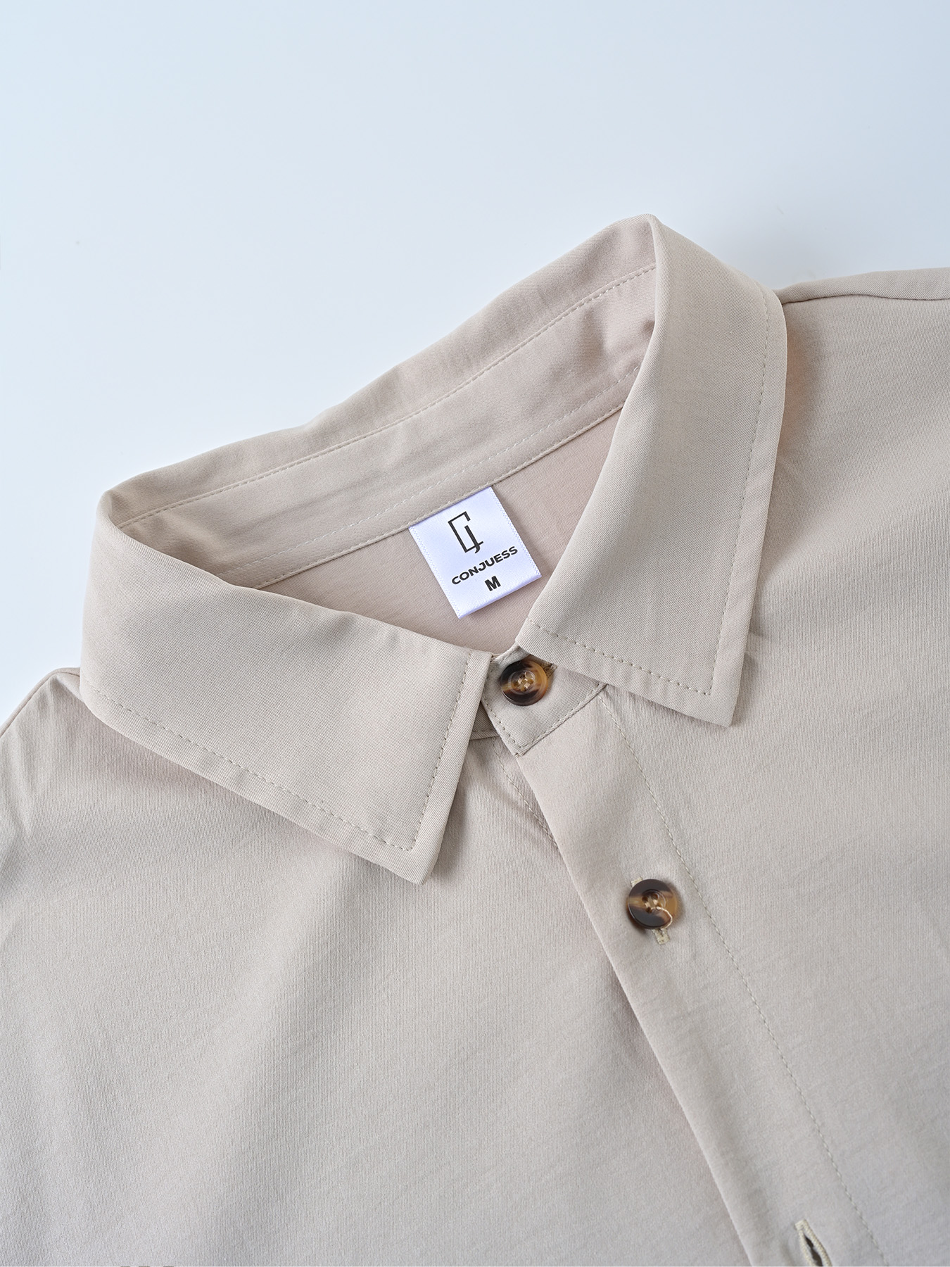 Ensemble deux pièces pour homme : chemise à manches courtes effet coton et short cinq-quarts, style décontracté et ample pour l'été, tenue de travail complète