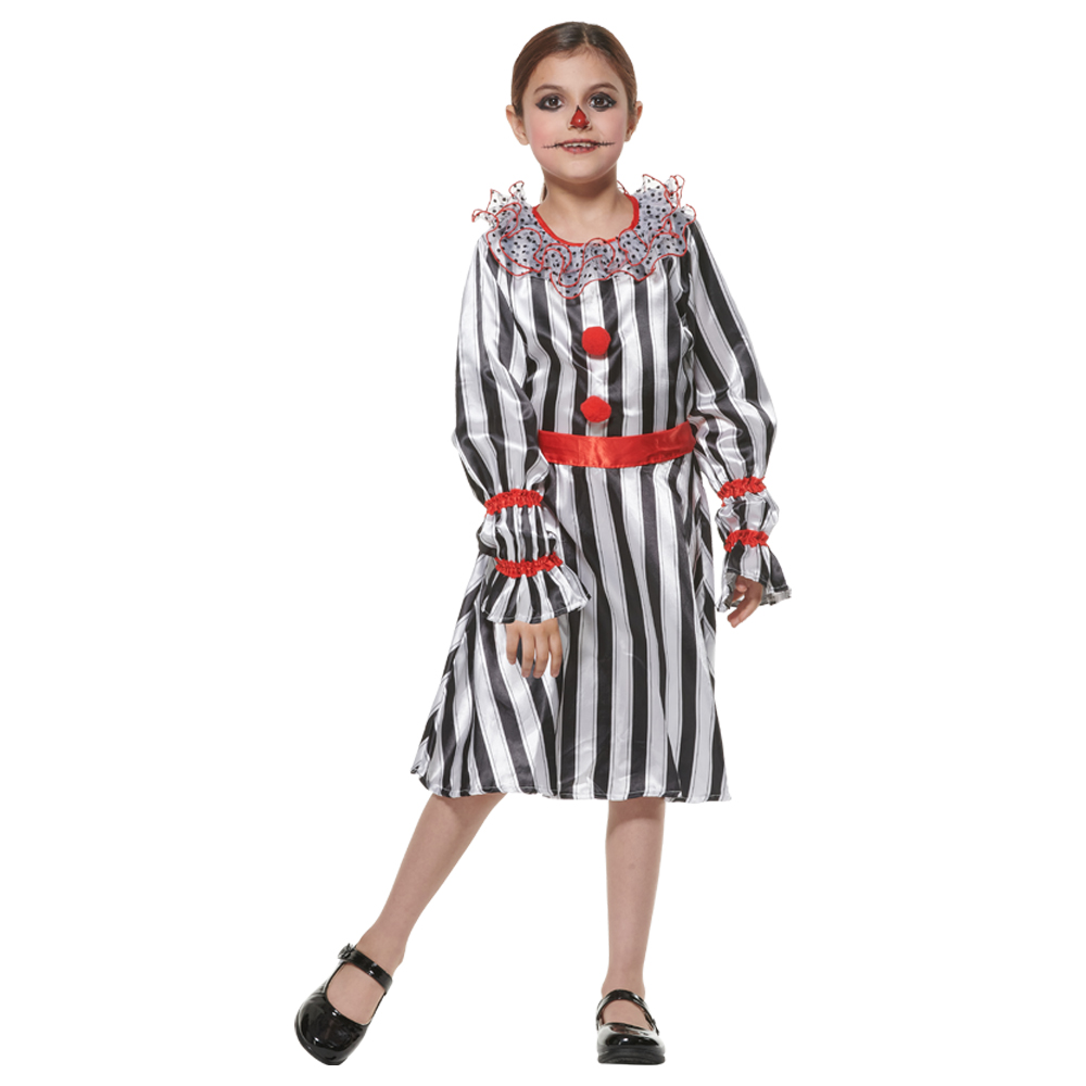 Costume d'Halloween pour adultes, Costumes de Clown familial pour enfants, tenue de Cosplay Joker de cirque, combinaison de Clown drôle, déguisement de fête de carnaval