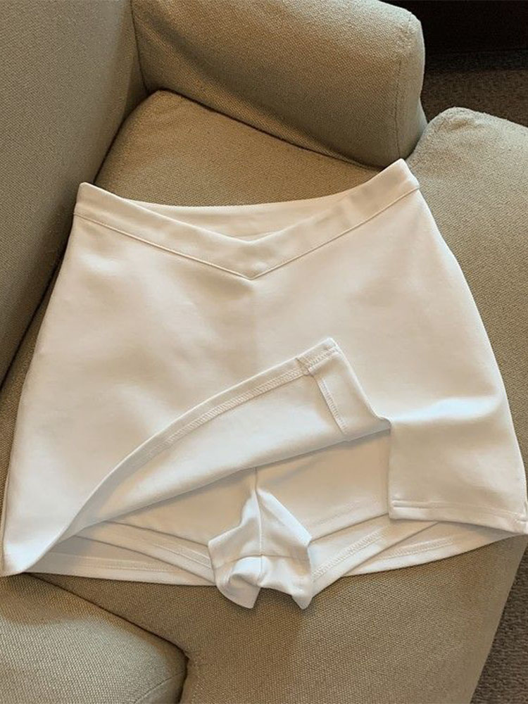 MMobTemperament-Mini jupes taille haute pour femmes, Streetwear chic, Simple, Slim, Sexy, Populaire, Hotsweet, All-Match, Loisirs, Printemps