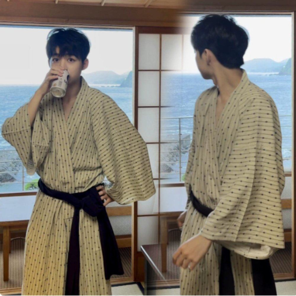 Kimono Yukata traditionnel pour hommes, tenue japonaise vintage, costume de cosplay pour séance photo et spectacle