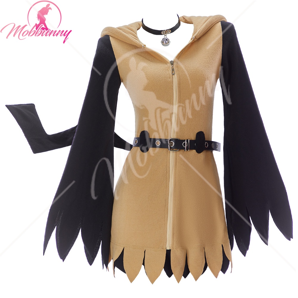 Robe de pyjama pour femme Mobbunny, inspirée de l'anime, avec capuche kawaii, vêtement d'intérieur, tenue de nuit, costume de cosplay avec ceinture et queue