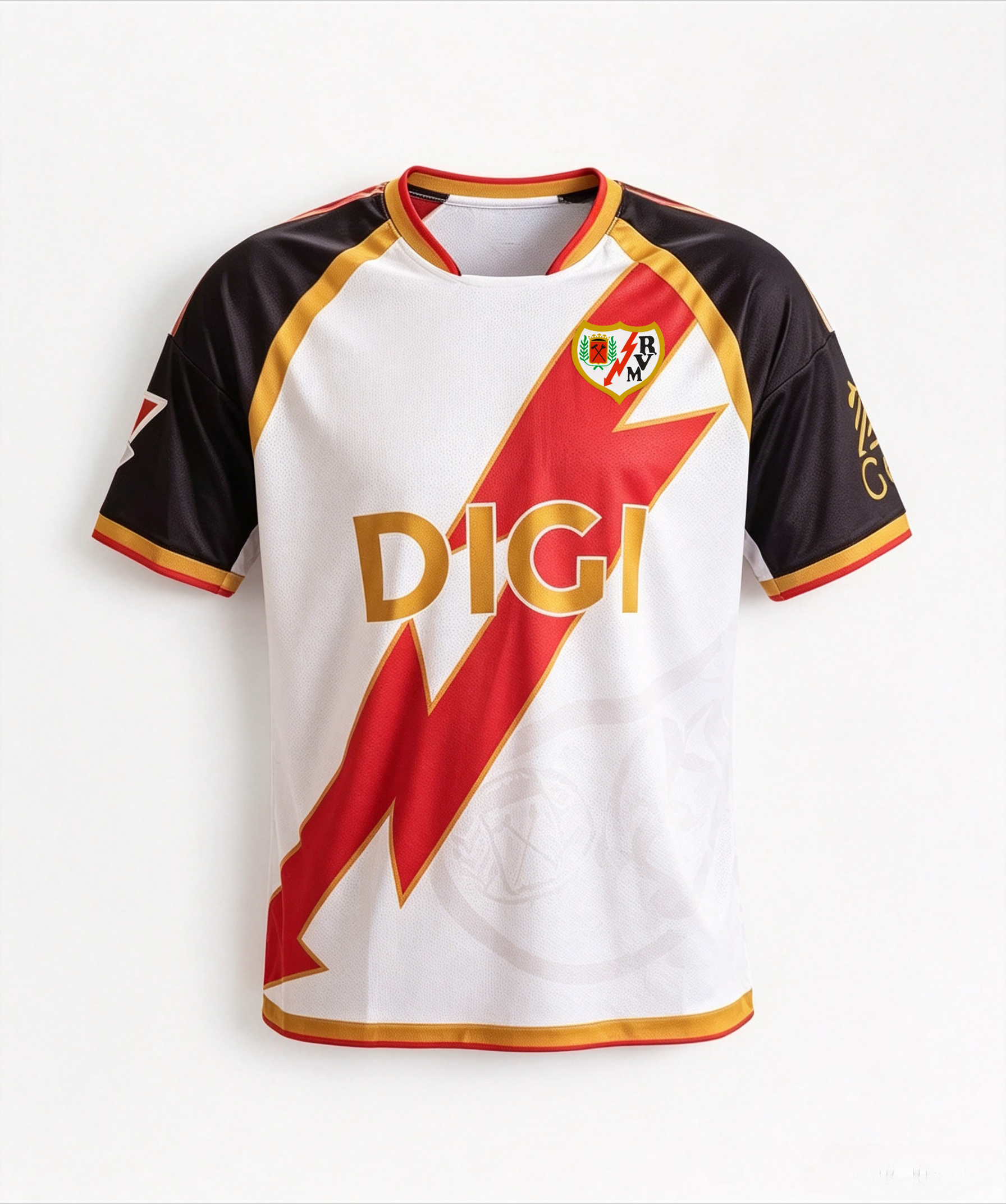 Maillot de football domicile Rayo Vallecano 2026/27, technologie d'impression 3D, maillot de football de sport à séchage rapide pour hommes et femmes, maillot de football à domicile et à l'extérieur, t-shirt familial